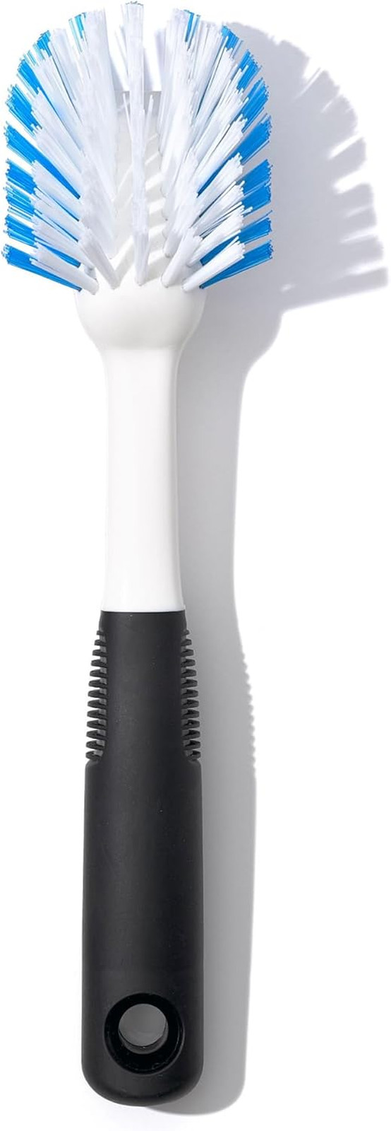 Brosse à vaisselle avec grattoir intégré pour nettoyage cuisine et vaisselle délicate