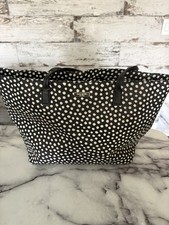 Kate Spade Musical Dot Black White Large Tote Diaper Bag Purse Polka Dot