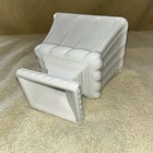 Vintage Milk Glass 5.75” Pedestal Base Urn Planter Twisted Ribbon Border — photo 4
