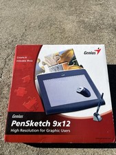 Vintage PC Retro Genius Pen Sketch 9X12 Graphic Tablet New Open Box