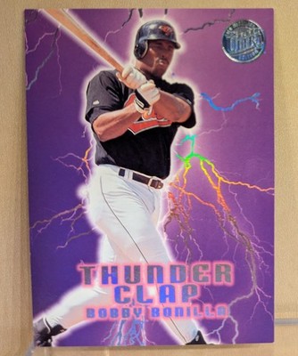 1996 Fleer Ultra THUNDER CLAP GOLD MEDALLION 3 Bobby Bonilla Orioles RARE INSERT