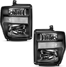 Headlight Assembly Compatible with 2008-2010 Ford F250 F350 F450 Super Duty Head