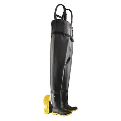 Dunlop 8686700 Chest Wader, Pvc Upper, Polyblend Outsole, Steel Toe, 16 In Boot