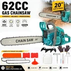 2-Stroke Gasoline Chainsaw 68cc 12''20'' Power Engine Wood Cutting Gas Chain Saw