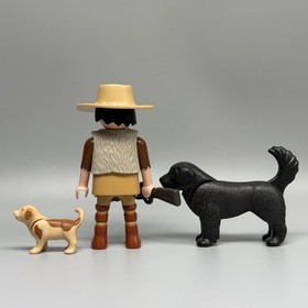Playmobil Daniel Boone Pioneer US Frontiersman Male Adult Figure Western Dogs