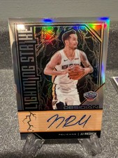 2019-20 Panini Obsidian Lightning Strike J.J. Redick Auto #4/35 Jersey Number