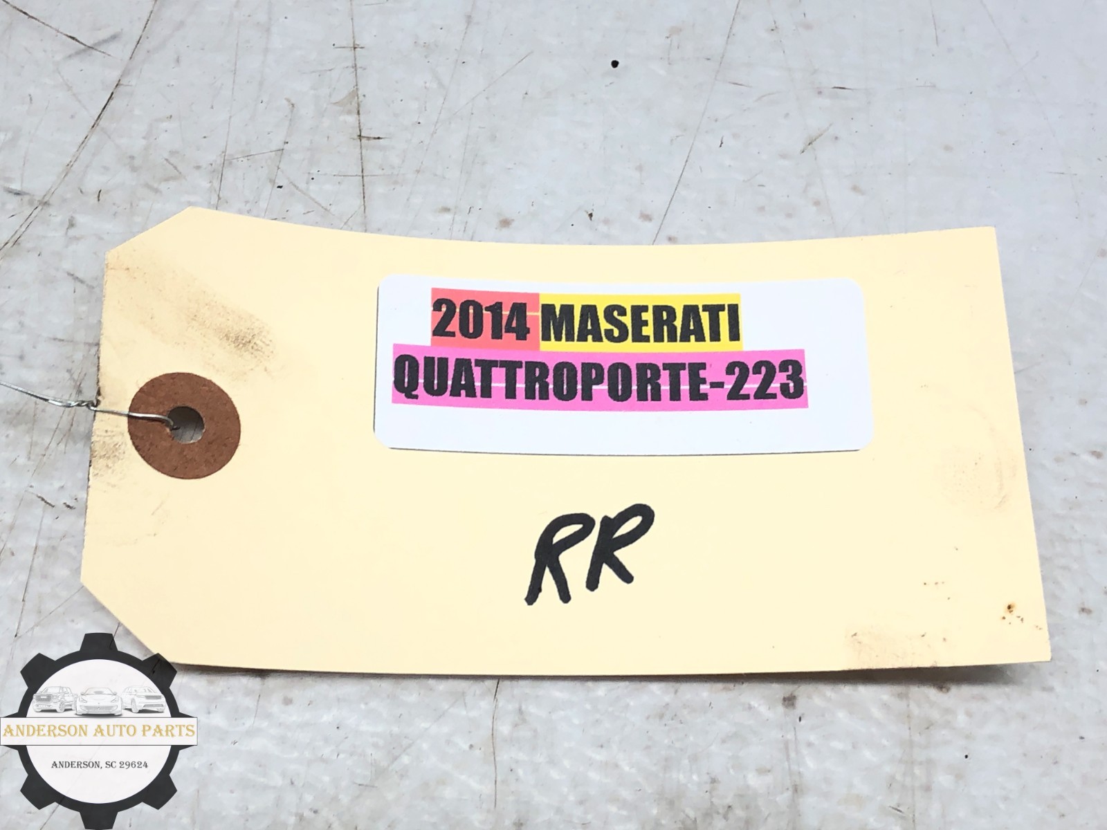 2014-2022 MASERATI QUATTROPORTE RIGHT PASSENGER REAR BRAKE CALIPER W/PADS OEM