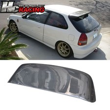 Carbon Fiber Rear Roof Wing Spoiler For 96-00 Honda Civic Ek 3dr 3d Spoon Style Carbon Fiber Rear Roof Wing Spoiler For 96-00 Honda Civic Ek 3dr 3d Spoon Style