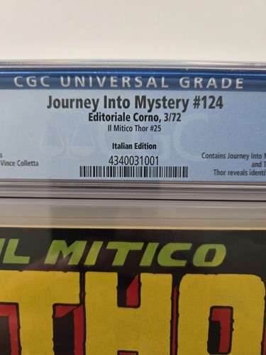 JOURNEY INTO MYSTERY #124 CGC 9.2 NM- 2ND APP HERCULES ITALIAN ED MARVEL KEY - Picture 3 of 5