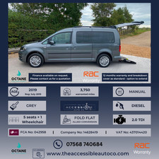 2019 VW Caddy Maxi Life C20 2.0 TDI - WAV &ndash; Manual &ndash; Euro 6 &ndash; Only 3,750 miles