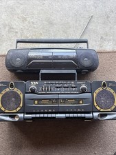 Emerson AC2350 Cornet Radio Boombox Cassette Vintage Lot of 2