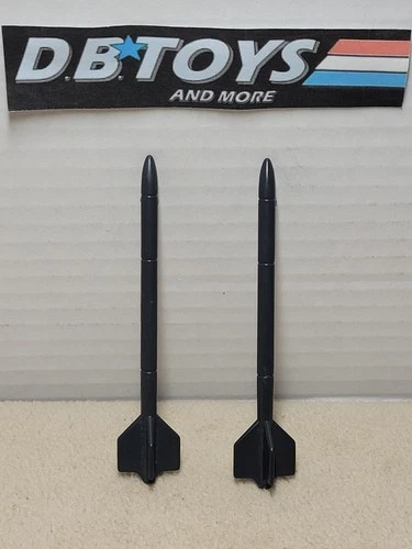 Vintage GI Joe Sky Hawk Missile Rocket Part LOT of 2 ARAH 1984 - COMPLETE SET