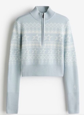 Perfect Moment x H&M Skipullover M Jacquard Strick Wolle Neu mit Etikett