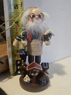 VTG ZIM’s HEIRLOOM NUTCRACKER BIRDHOUSES SANTA Tree Ornament (1997)