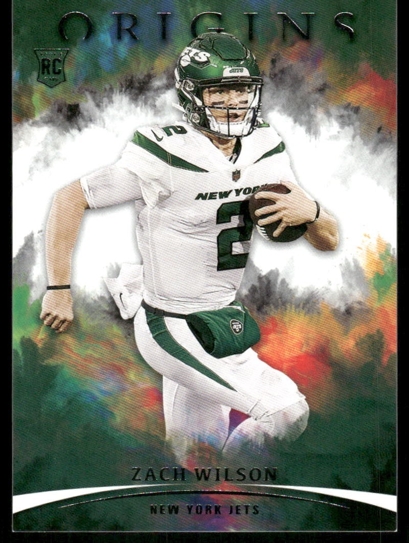 2021 Panini Origins #102 Zach Wilson Rookie RC New York Jets football card