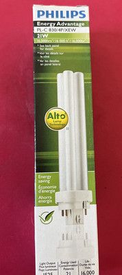 PHILIPS 26W/830/XEW/4P/ALTO 21 COMPACT FLUORESCENT BULB 4-PIN G24Q-3 BASE
