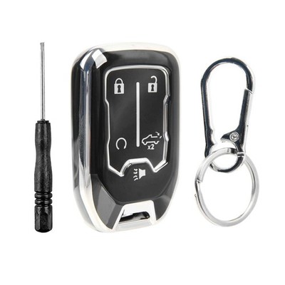 Remote Fob Shell Case Polymer Cover for 2019 2020 2021 Chevrolet Silverado 5b