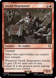 Orcish Siegemaster (33/626) Commander: The Lord of the Rings: Tales of Middle-earth