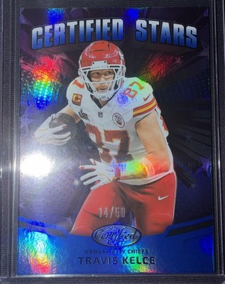 2025 Panini Certified - Certified Stars Travis Kelce #CST-TKE Mirror Blue /50
