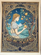 2025 Dave Matthews Band - Alpharetta Silkscreen Concert Poster by Owen Murphy