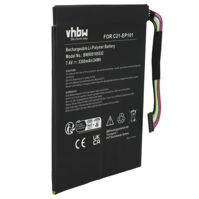 Akku für Asus Eee Pad Transformer TF101G-1B047A TF101G1B048A 3300mAh 7,4V