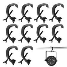 10 Pack Black Truss Clamps 1.18-2.16 Inch Lighting Clamps for Truss, Stage Li...