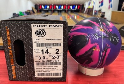Hammer Pure Envy ボウリングボール 14 lb HAMMER PURE ENVY BOWLING BALL - UNDRILLED - NEW IN BOX