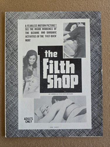 'The Filth Shop' 1969 Pressbook. Adult, Sexploitation. 8 1/2x11.