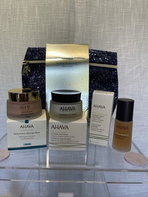 AHAVA Beyond Boundaries Dare To Glow Set - Mask, Day Cream, Night Cream, Serum
