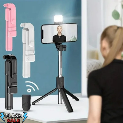 Bluetooth Selfie Tripod Telescopic Stick Remote Monopod Extendable Phone Holder