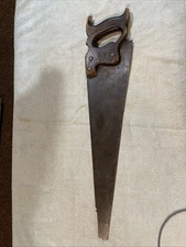 Vintage Rare WARRANTED SUPERIOR 22.25”Blade Hand Saw Handsaw. 11TPI