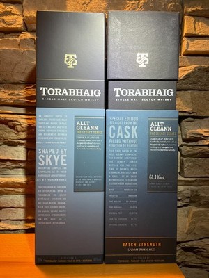 Torabhaig Single Malt Set: !Allt Gleann'' Cask Strength + ''Smoke & Brine'':