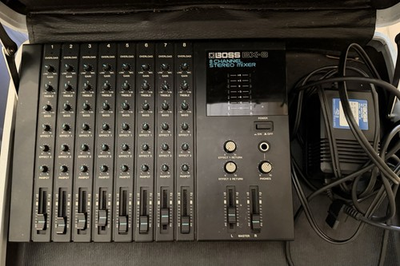 #ad Boss BX 8 8 Channel Compact Stereo Mixer Working W Power Supply Case amp; Manual $120.00