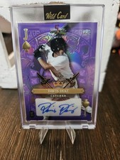 Davis Diaz #2/4 Autographed PRC Rookie Card Purple Wild Card 5 Card Draw Oakland