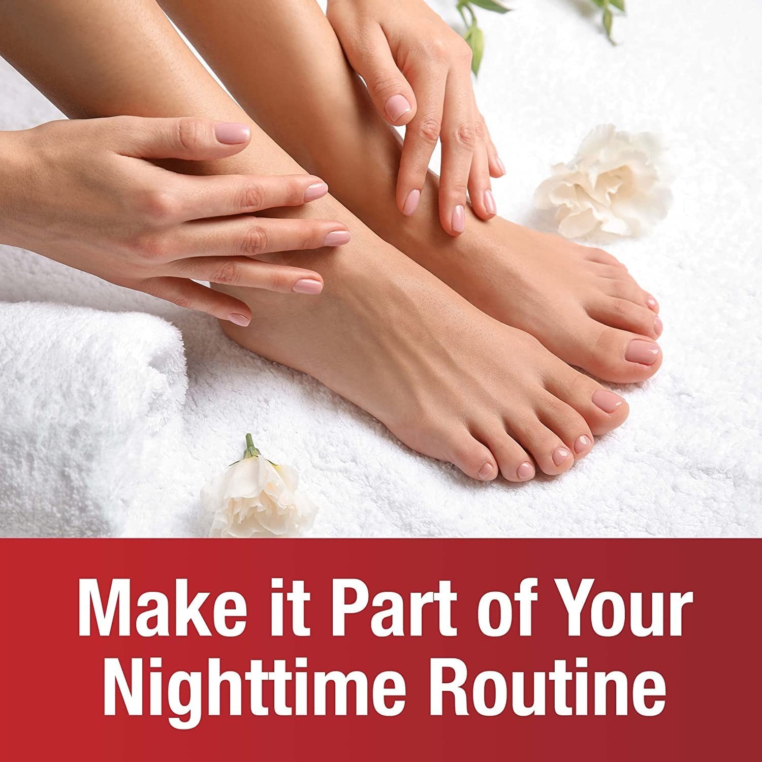 1 oz Nighttime Foot Repair Cream - Heal Cracked Heels with Lavender & Chamomile