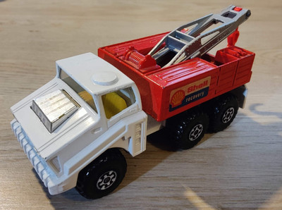 Matchbox Battle Kings Shell Recovery Truck Fahrzeug rot weiß 1975 K-110 K-14