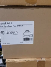 Fantech Inline Centrifugal Fan-6" Duct Indoor FG 6 Item # 40406 R2E190-RA50-11