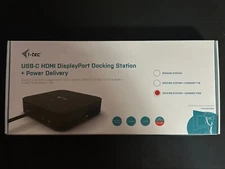 i-tec USB-C 1xHDMI 1xDisplayPort Docking Station with 100W Power Delivery