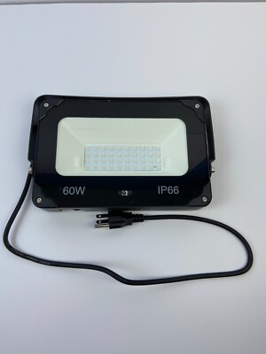 60W Floodlight Lamp Light IP66 UFLBR009102 ONF-ORU Black Rectangular 10''