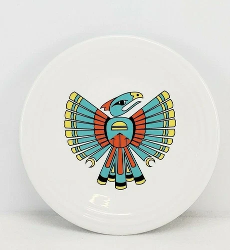 LUNCHEON PLATE thunderbird FIESTA exclusive NEW RELEASE turquoise poppy daffodil