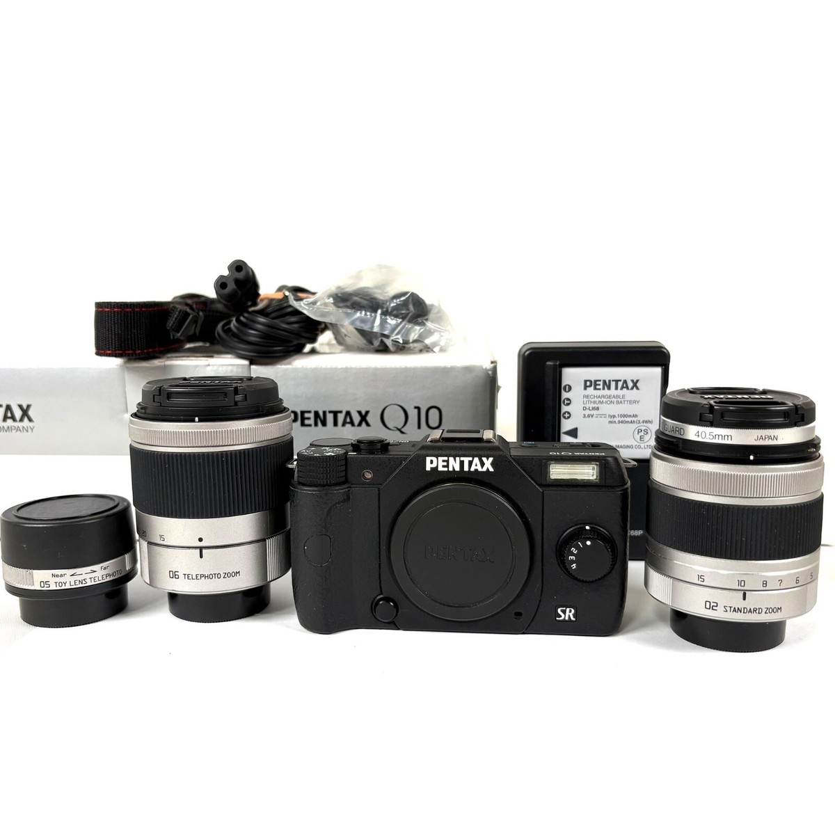 T*i様 PENTAXQ10 PENTAX Q10 Silver 12.4 MP Digital Camera w/02+06 Lens, Case