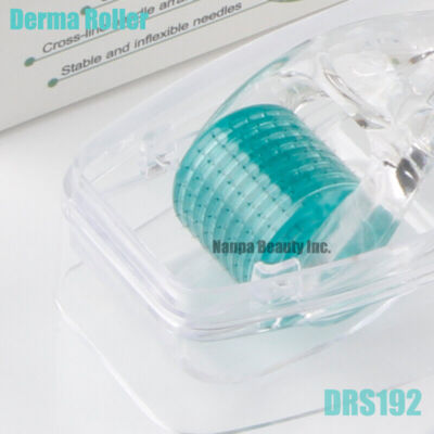 DERMA SKIN ROLLER 192 PINS TITANIUM THERAPY ANTI AGEING HAIR LOSS DEVICE USA