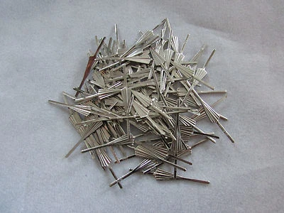 200 ARROW CONNECTOR PINS 35mm SILVER CHANDELIER PARTS LAMP CRYSTAL PRISM BEAD