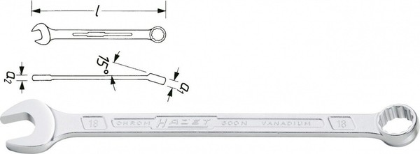 Hazet Ring-MaulschlüSsel AußEn-Doppel-Sechskant-Tractionsprofil 7 600N-7-image