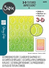Sizzix Golden Rings 3D Embossing folder #666700 Retail $12.99 by Stacey Park