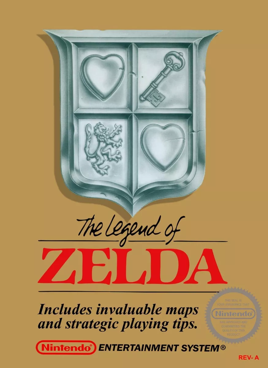 The Legend of Zelda Retro Style Poster NES Link and Zelda 