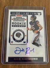 2019 CONTENDERS FOOTBALL DAX RAYMOND ROOKIE TICKET BEARS AUTO