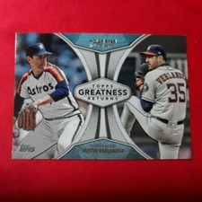 2019 Topps Series 1 Greatness Returns #GR-1 Nolan Ryan/Justin Verlander Houston 