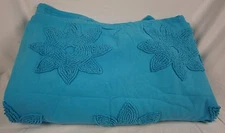 Company Kids Ashley Girls Coverlet Full/Queen Caribbean Blue 3293KCZ 34095A