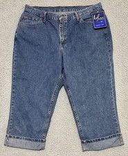 Makers Of Lee Blue Jeans Fashion Capri Pants Womens 18 Medium NEW